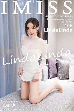 Imiss爱蜜社LindaLinda第655期吊带黑丝白嫩滚圆美腿温柔甜糯写真图片集